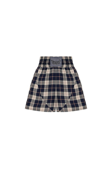 Navy Blue Flannel Boxer Shorts