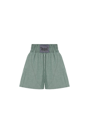 Green Checkered Boxer Shorts