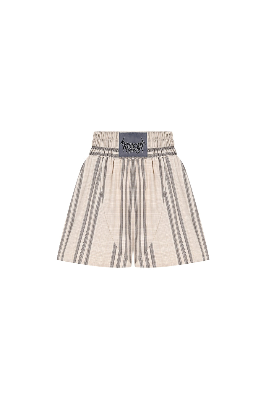 Beige Striped Boxer Shorts