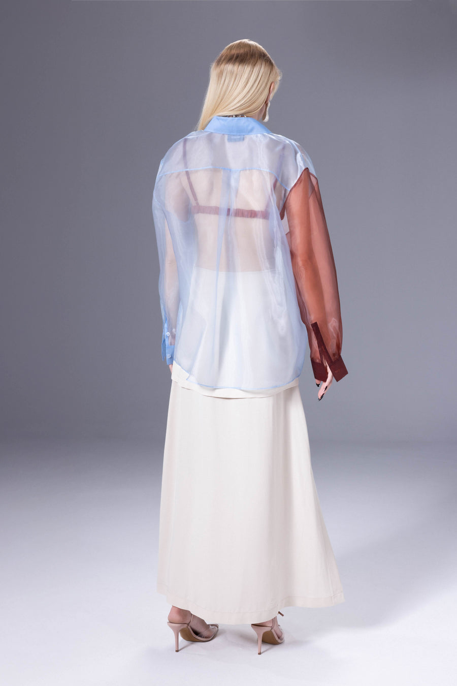 Baby Blue Organza Puzzle Shirt
