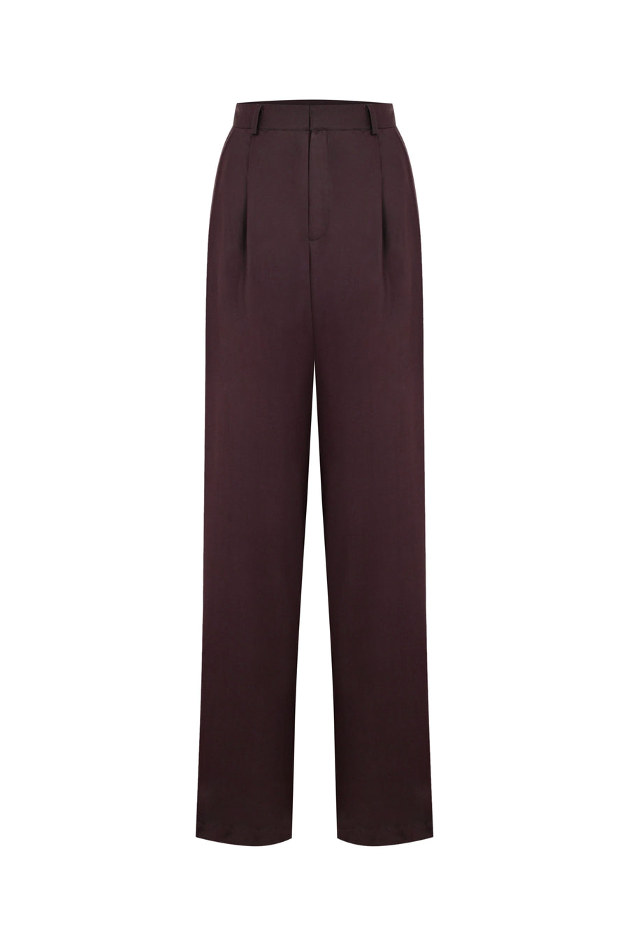 Bordeaux Pleated Pants