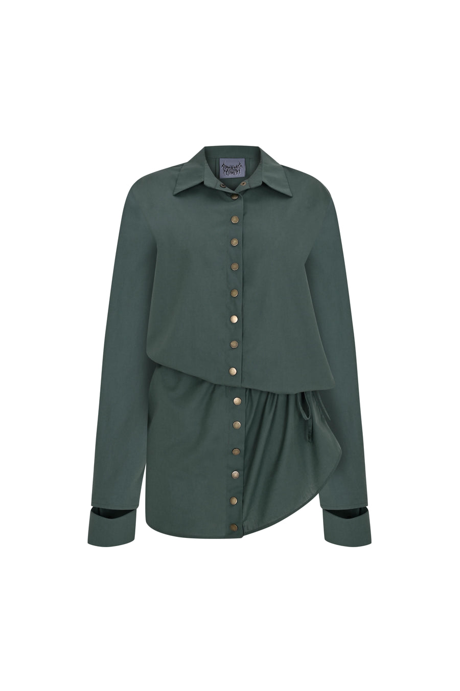 Mint-Green Shirt Dress