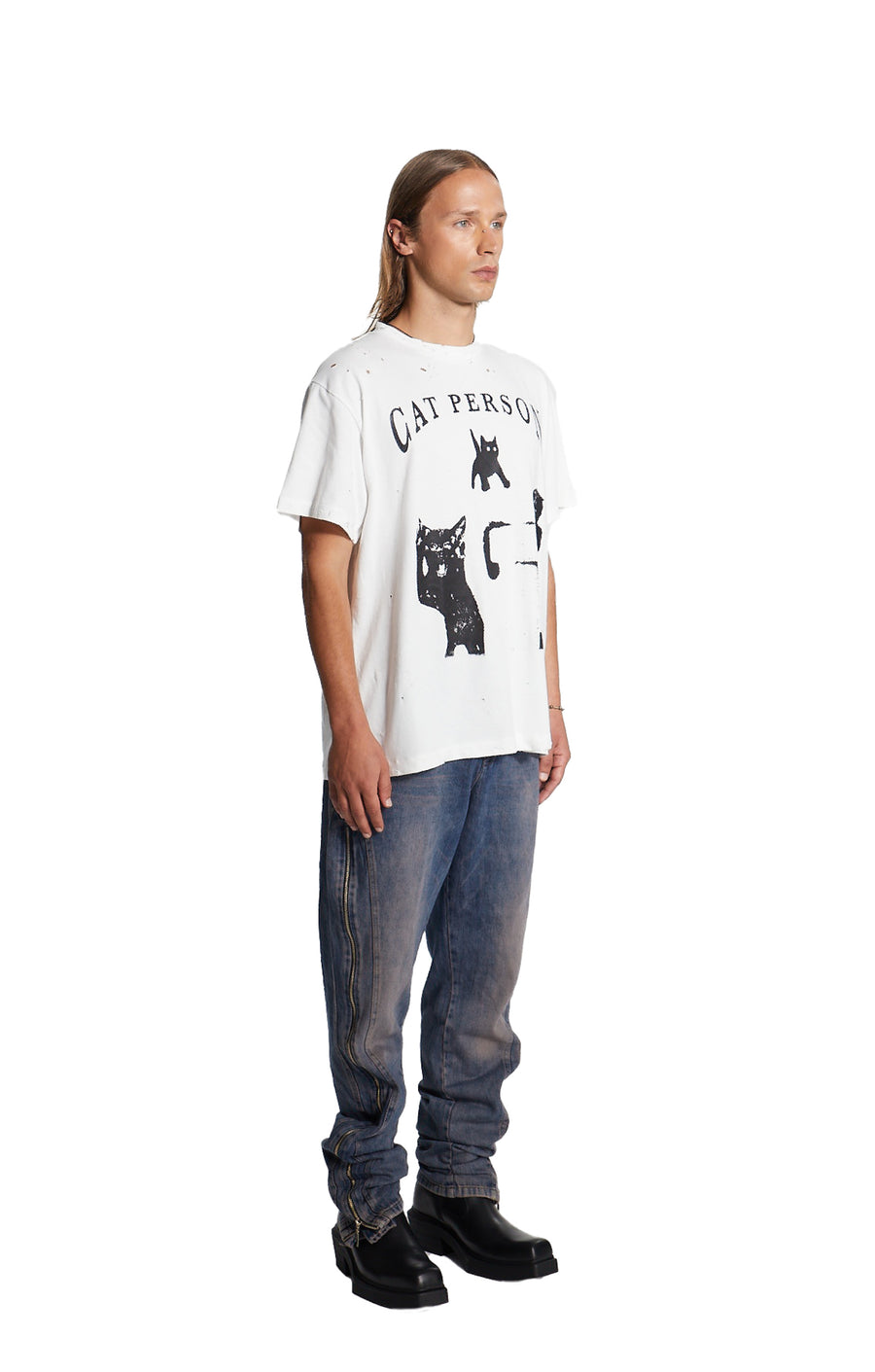 Cat Person Mens T-shirt