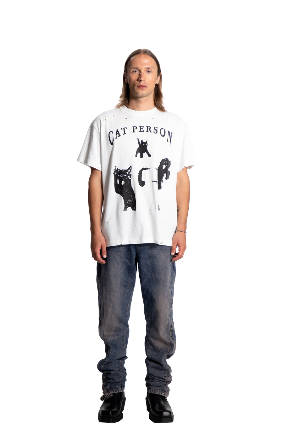 Cat Person Mens T-shirt