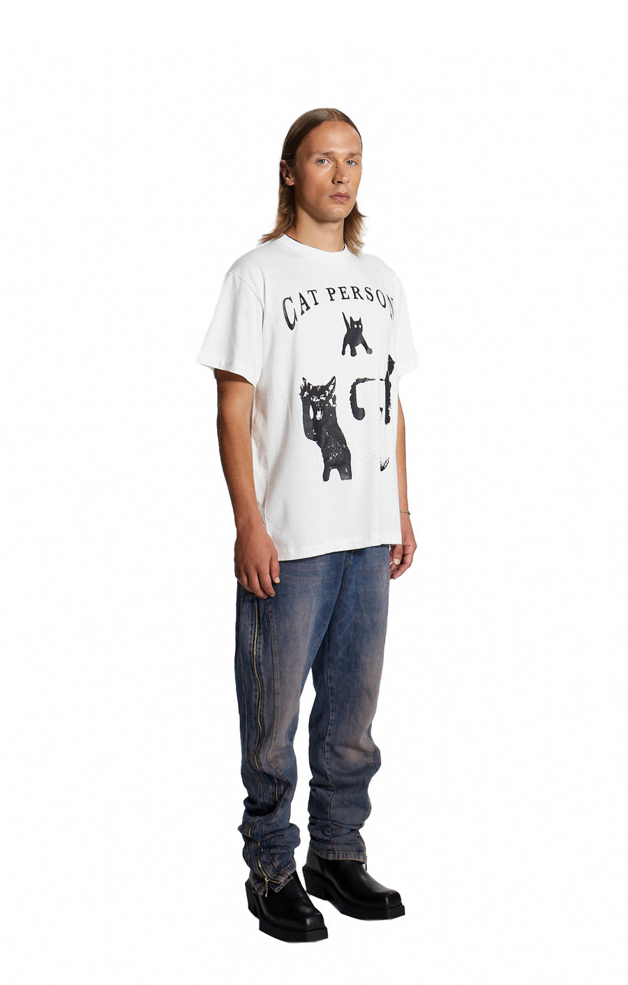 Cat Person Mens T-shirt