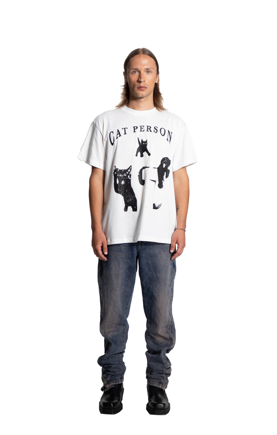 Cat Person Mens T-shirt