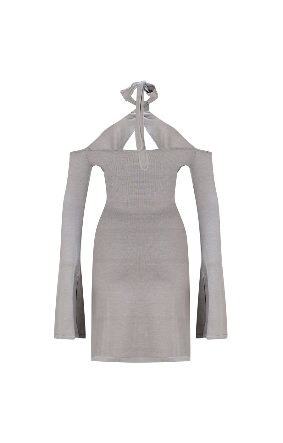 Knitted Grey Mini Dress