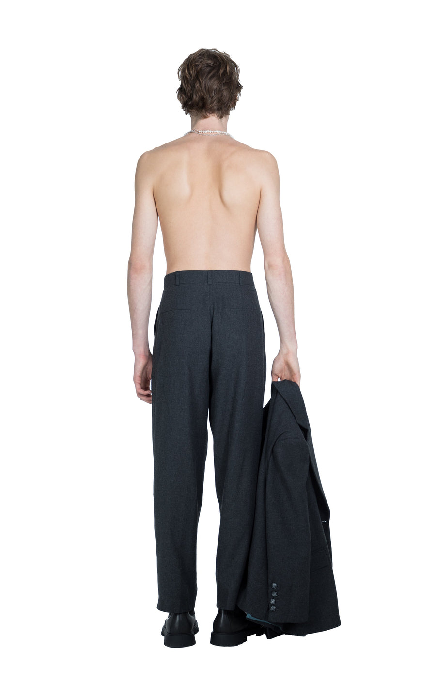 Charcoal Grey Tailored Men’s Trousers