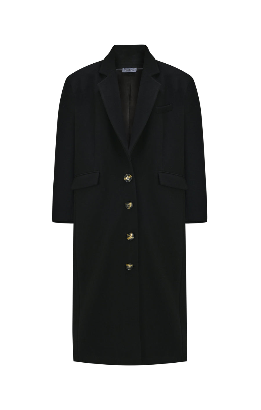 Single Breasted Black Men’s Coat