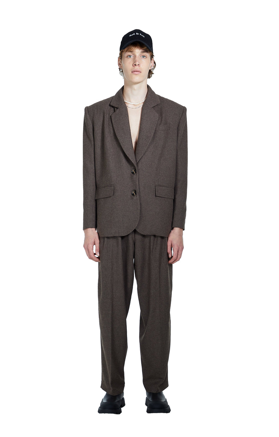 Taupe Brown Oversize Men’s Blazer